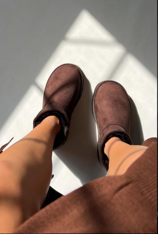 מגף דמוי ugg זמש נגד מים חום